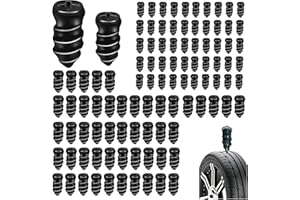 Jiavlyx 100 Pcs Tire Repair Screw, Tire Repair Nails, Tire RepairRubber Nail, Flat Tire Repair Screw, Rubber Screw Tire Plugs