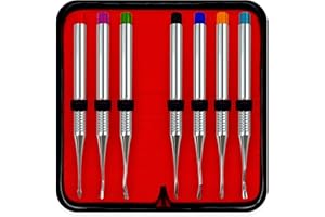 DEXA DENTAL Premium Quality Dental Proximators, Luxating Elevator Set of 7 Pcs One of Each Kind, German Dental Instruments