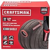 CRAFTSMAN ExoShield Heavy-Duty Fabric Hose - Industrial-Grade Lightweight Garden Hose, 50 Feet x 5/8 Inch