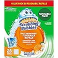 Scrubbing Bubbles Toilet Bowl Cleaner, Fresh Brush Toilet Bowl Cleaning Flushable Refills, Citrus Scent, 28 Refills Total