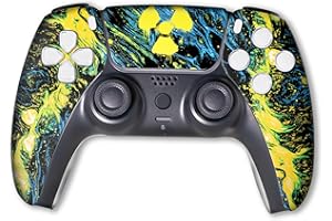 BABY CUDDLE BOX Radioactive Custom PS-5 Controller Wireless compatible with Play-Station 5 Console by BCB Controllers | Proudly Customized in USA with Permanent HYDRODIP Printing(NOT JUST A SKIN)(MODDED)