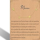 RWQIAN Mama Necklace for Women - Pendant Necklace Gifts for New Mom, Expecting Mom, First Mother's Day