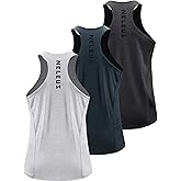NELEUS Men's 3 Pack Running Tank Top Dry Fit Y-Back Athletic Workout Tank Tops