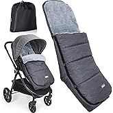 Orzbow Warm Bunting Bag Universal, Stroller Sleeping Bag Cold Weather,Waterproof Toddler Footmuff (Dark Grey)