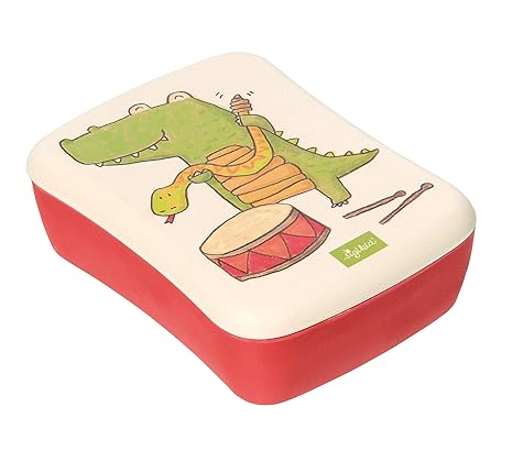 Sigikid 25048 Bambusbrotdose Krokodil Green rot