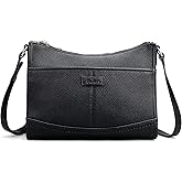 befen Genuine Leather Crossbody Bags for Women, Womens Small Purse with Built in RFID Blocking Wallet Anti-Theft Handbags