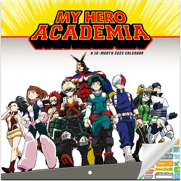 2023-my-hero-academia-wall-calendar-trends-international-9781438889177-amazon-com-books