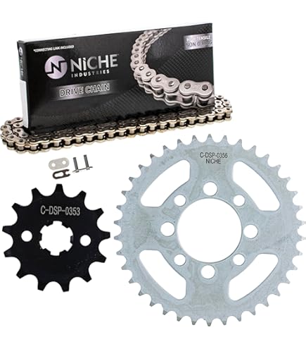 Amazon.com: NICHE Drive Sprocket Chain Combo for Kawasaki KLX110
