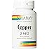 Solaray Copper Capsules 2mg, 100 Count