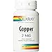 Solaray Copper Capsules 2mg, 100 Count