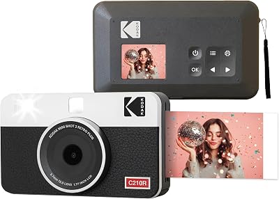 Kodak Mini Shot 2 Retro Portable Wireless Instant Camera & Printer White