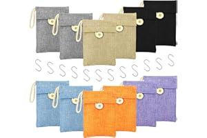 MYBMHTNB Bamboo Charcoal Bags Odor Absorber 12 Pack×100g Bamboo Charcoal Air Purifying Bags, for Car Air Fresheners, Odor Eliminator for Home，Shoe Deodorizer - Colorful-Activated Charcoal Odor Absorbers