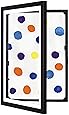 Child Artwork Frame - Lil DaVinci Artwork Display Cabinet Frames & Stores Up to 50 Masterpieces - 12" by 18" (Black)