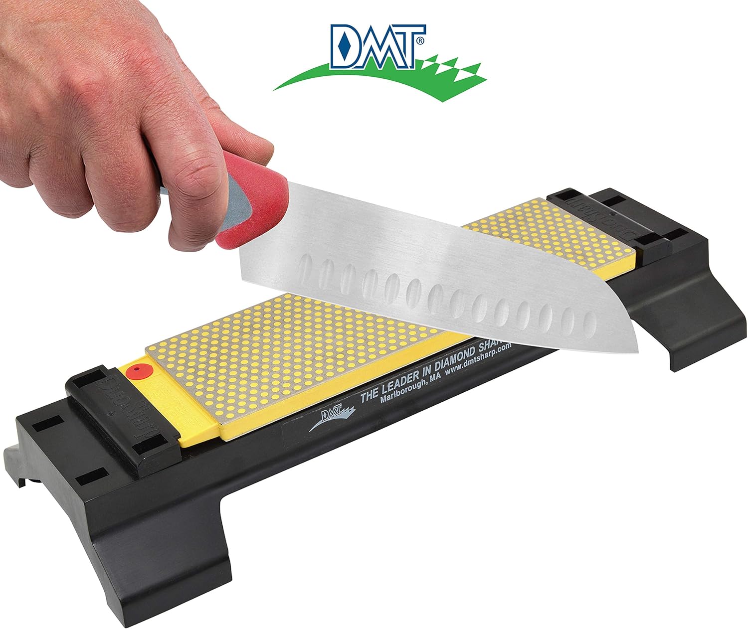 Diamond Machine Technology (DMT) 8-in. DuoSharpplus Bench Stone Fine/Coarse Sharpener With Base (WM8FC-WB) - Sharpening Stones - 