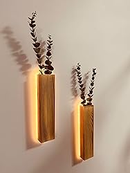 Artificial Eucalyptus with LED Lights Wall Planters