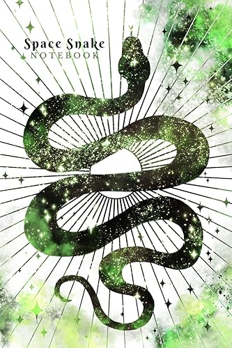 Download Space Snake Notebook: Beautiful Green Starry Cosmic Sky College Rule (6 x 9 inch) Composition Journal, 120 pages PDF