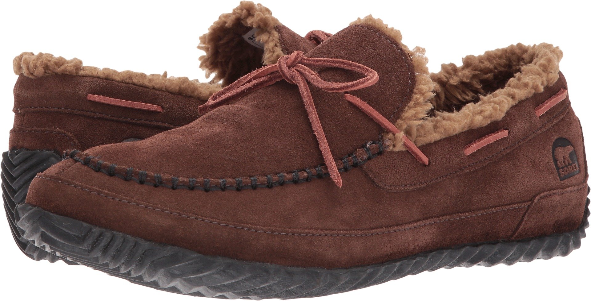 Mens Sorel Maddox Moc Slippers Brown Suede Faux Fur Lined Comfort Shoes Size 14 Sorel Moccasin Slippers for Men for sale | eBay main image 2