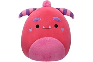 Squishmallows Original 14-Inch Mont Pink Monster with Fuzzy Belly and Heart Cheeks - Official Jazwares Large Plush