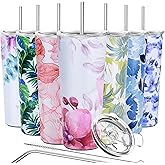 THILY Tumbler Stainless Steel Coffee Cup 26 oz Triple-Insulated Travel Mug with Splash-Proof Lid, for Ice Drinks and Hot Beverage Smoothies Cup, Lotus Flower