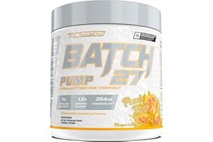Batch 27 Stim Free Pre Workout for Men & Women - Intense Pumps & Performance - Caffeine Free Pre Workout - Nitric Oxide Suppl