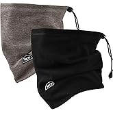 MCTi Neck Gaiter Warmer Winter Fleece Scarves Beanie Hat for Skiing Cycling Elastic Closure