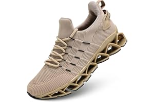 PEAYA Mens Running Shoes Mesh Breathable Trail Runners Fashion Sport Blade Walking Tennis Sneakers