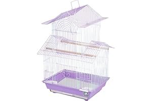 PREVUE PET PRODUCTS Prevue Hendryx SP1720-3 Shanghai Parakeet Cage, Lilac and White