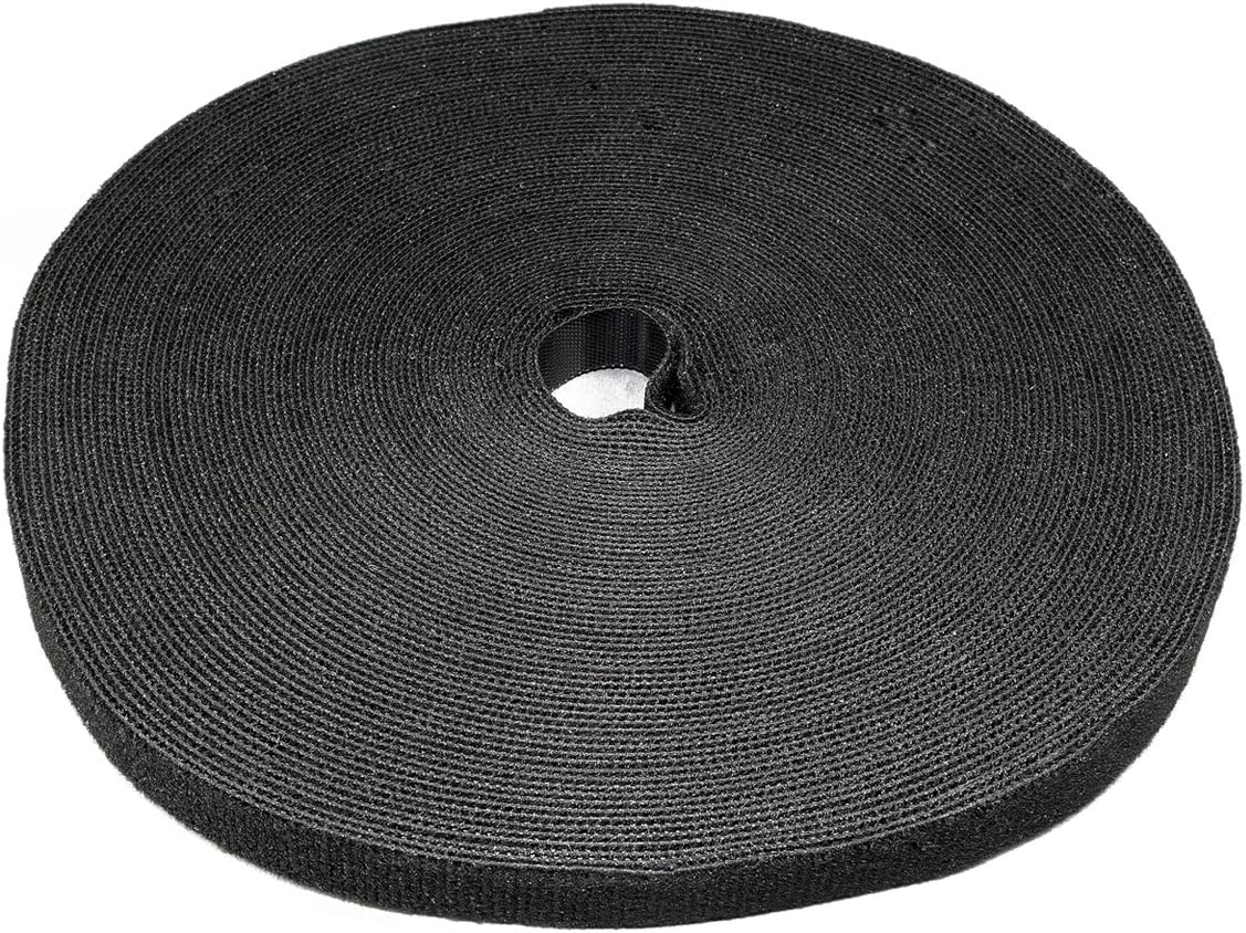 LABEL THE CABLE Roll of Double-Sided Hook and Loop Tape, Cable Ties Roll for Perfect Cable Management, Velour Quality