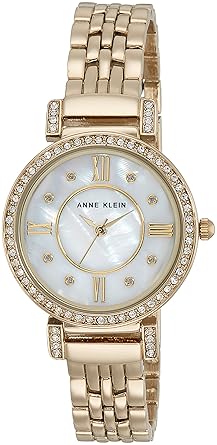 Anne Klein Analog White Dial Womens Watch - AK2928MPGBJ