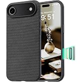 vnnink Magnetic for iPhone Air Case (Compatible with MagSafe) (Camera Control Button) Technical Fabric Nylon Phone Case for iPhone Air, Shockproof Military Drop Protection,Grayish Black
