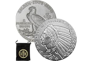 1/10 oz Incuse Indian .999 Fine Silver Round in Heavenly Metals Pouch