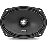 NVX® VPRO69BM 6"x 9" Premium Loudspeaker, 500W Max (250W RMS), 4-Ohm, 1.5" Voice Coil, Pro Audio Midrange with Bullet Aluminum Phase Plug, Easy to Install in Cars/Trucks/Doors (1-Speaker)