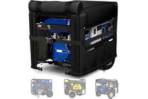 BOANEN Generator Cover, 900D Heavy Duty Waterproof Fabric. 30L×30W×27H Inch Generator Covers While Running, with Windproof Strap Buckles. Fits most 5000-13000 watt Generators, Black.