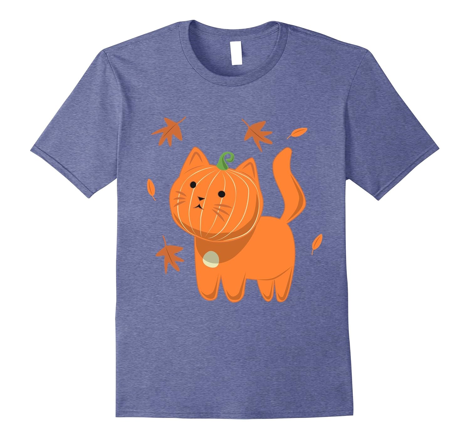 Funny Halloween Cat Shirt Cat Pumpkin Jack-O-Lantern Shirt-ANZ