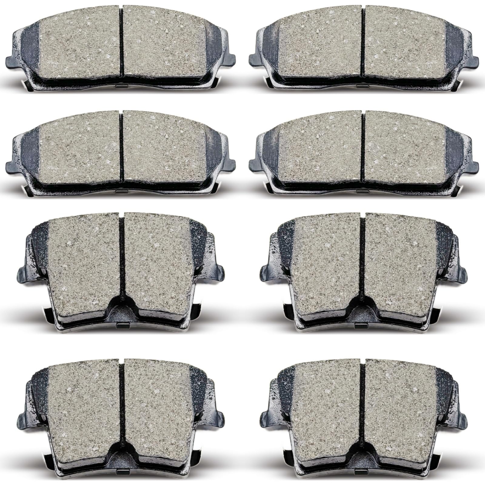 Photo 1 of DYZJKWJW D1056 D1057 Front Rear Ceramic Brake Pads Set Fit For 2005-2020 CHRYSLER 300,For 2009-2018 DODGE CHALLENGER,For 2006-2017 DODGE CHARGER,For 2005-2008 DODGE MAGNUM (8 pcs)