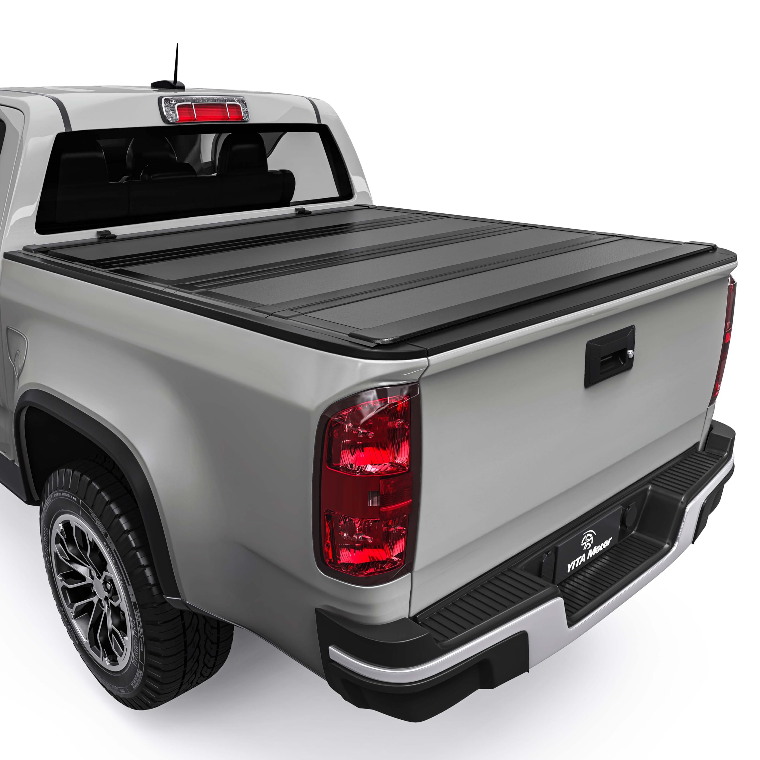 YITAMOTOR Low-Profile Hard Quad-Fold Truck Bed Tonneau Cover Compatible with 2015-2025 Chevy Colorado/GMC Canyon with 5.2 ft Bed Image YITAMOTOR Low-Profile Hard Quad-Fold Truck Bed Tonneau Cover Compatible with 2015-2025 Chevy Colorado/GMC Canyon with 5.2 ft Bed Image