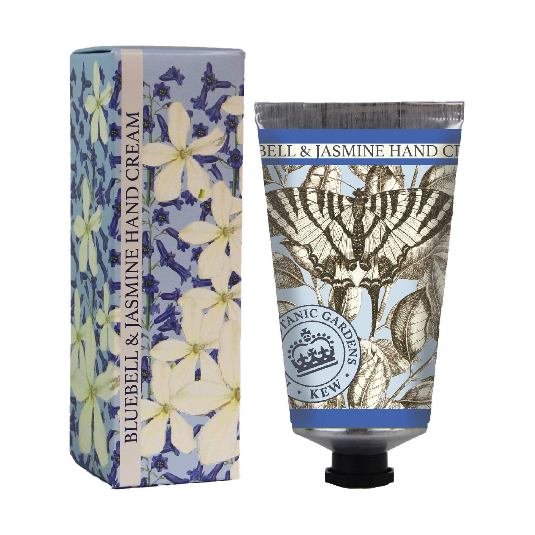 The English Soap Company Kew Gardens Bluebell & Jasmine Hand Cream - Luxury Moisturising Hand Cream with Aloe Vera, Shea Butter & Beeswax - Fresh Floral Scent, Cruelty-Free, Made in England - 75ml — image 1