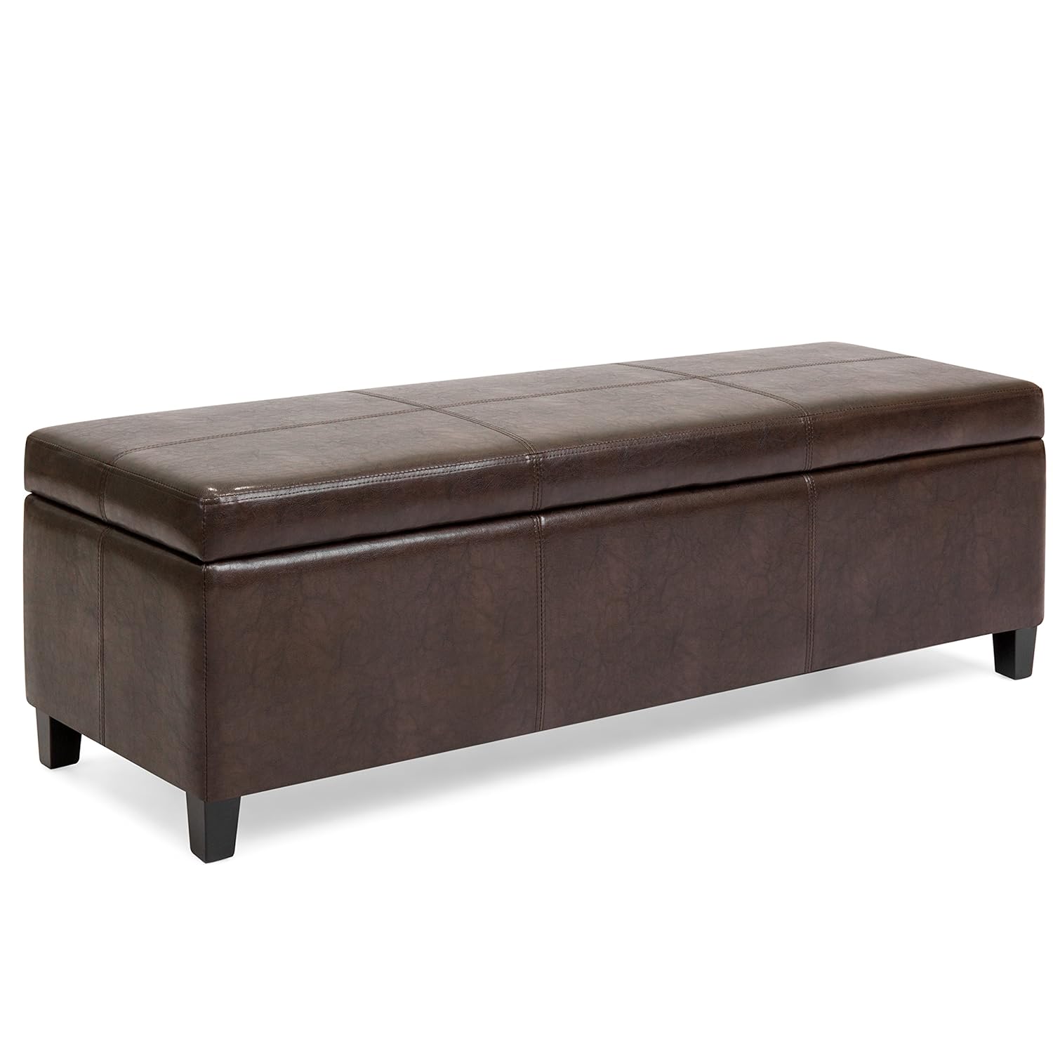 Best faux leather ottoman 17×17