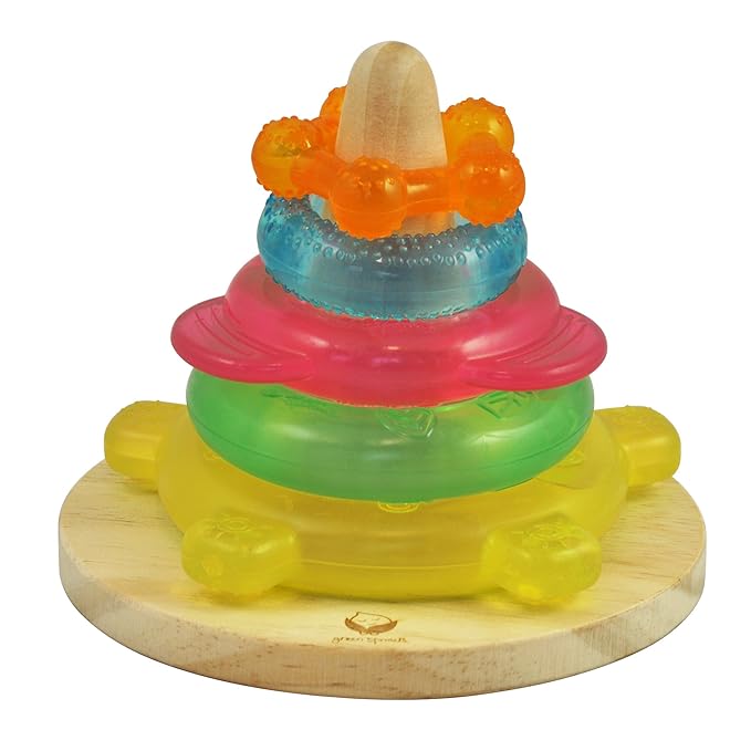 green sprouts silicone fruit teether