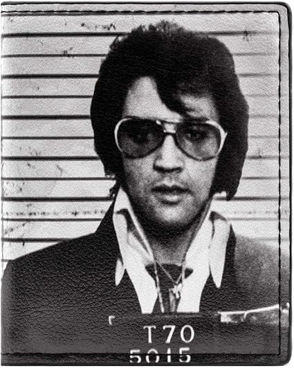 Cartera de Elvis Presley The King of Rock & Roll Fotografía de detenido