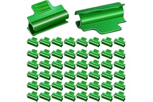 FillTouch 200 Pcs Greenhouse Clamps for 0.43"/ 11mm PVC Pipe, Plant Clips, Garden Hoops for Raised Beds, Row Cover Support for Garden Hoops(Green)