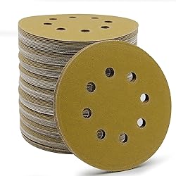 Mestool 5-Inch 8-Hole Hook and Loop Sanding