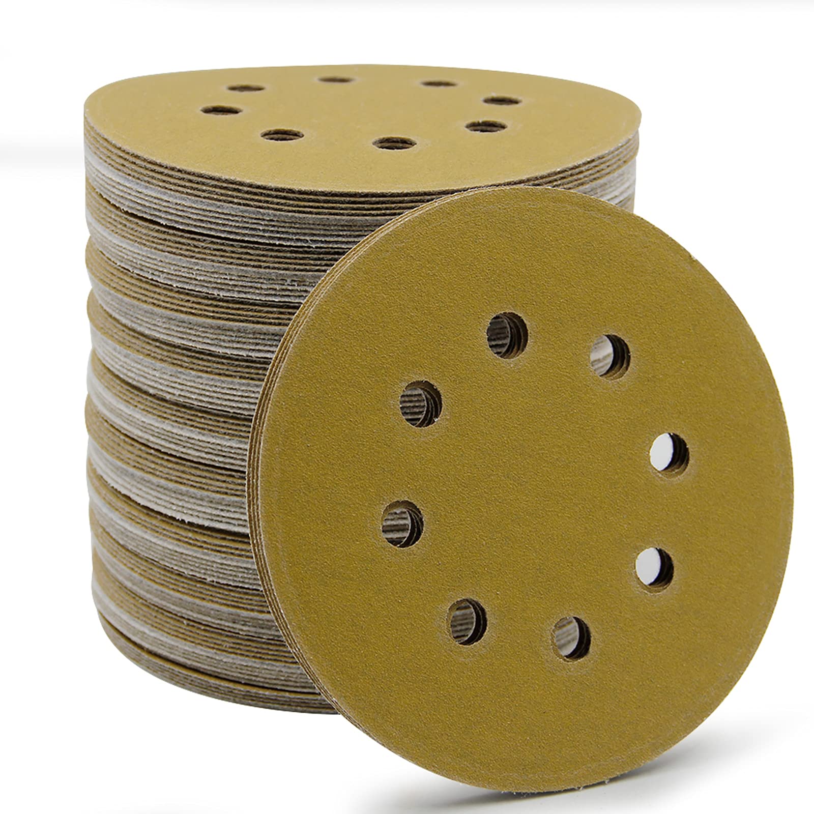 Mestool 5-Inch 8-Hole Hook and Loop Sanding