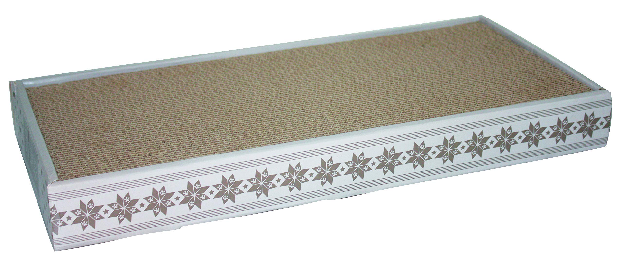 Happy Pet Hugs Cardboard Cat Scratch Mat with Catnip Premium Eco Friendly Pad Fun Interactive Activity Easy to Use Indoor Scratching Board for Kittens