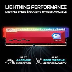 GeIL ORION RGB DDR4 RAM, 16GB (8GBx2) 3600MHz 1.35V