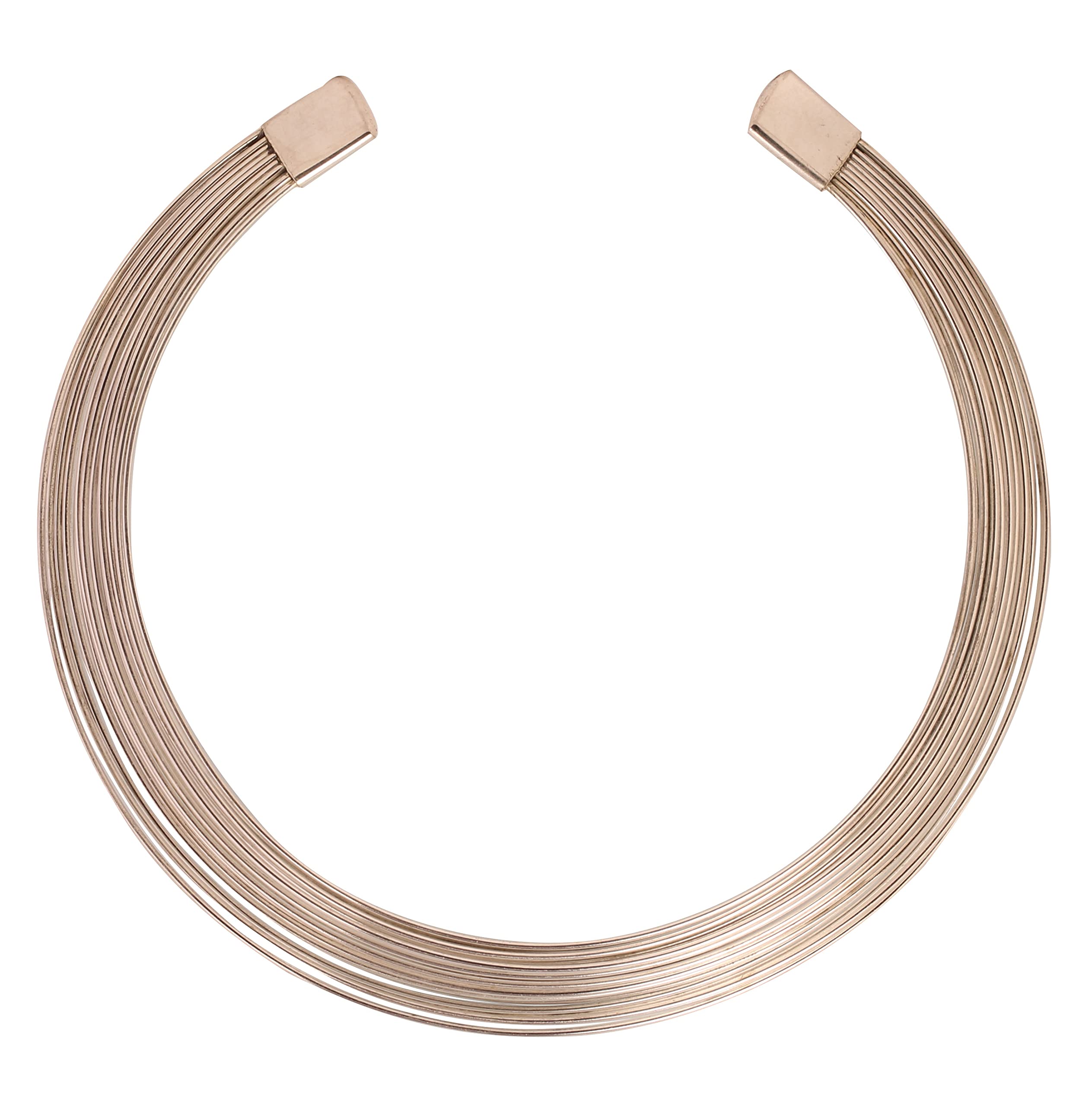 Touchstone NEW Indian Bollywood Fashion Handmade Elegant Multiple Thread Designer Jewelry Designer Couple Choker Necklace In Silver Tone For Women.