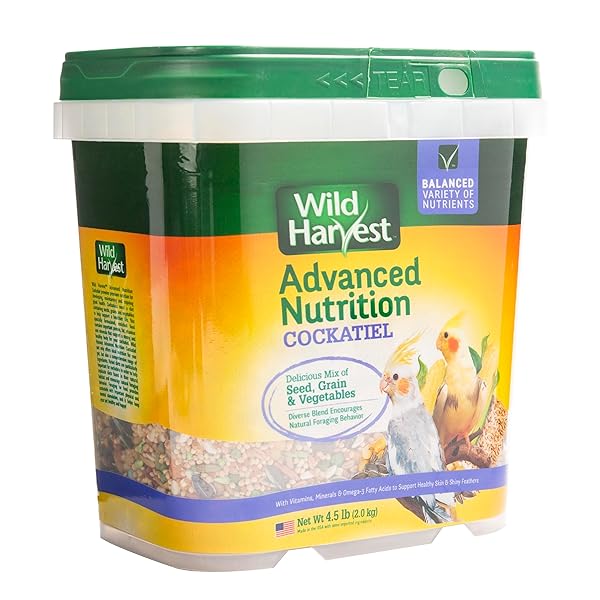 WILD HARVEST WH-83541 WILD HARVEST ADVANCED NUTRITION DIET FOR COCKATIELS, 4.5-POUND