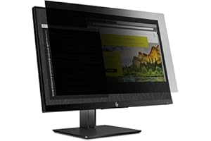 Targus 4Vu Privacy Screen Filter for HP EliteDisplay E243 Z24nf G2 (16:9 Ratio), Landscape/Portrait View, Blue Light Filter t