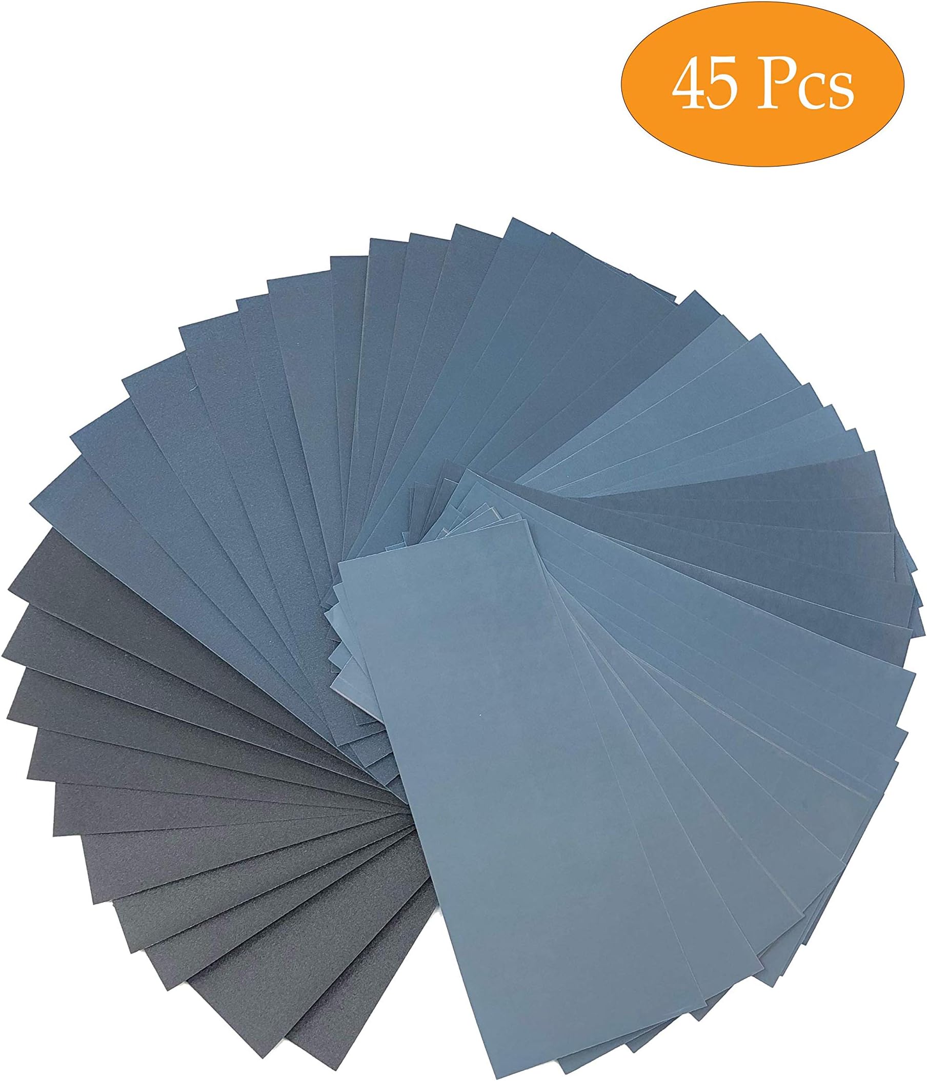 World Abrasive Wet/Dry or Dry Sanding Sheets (3.6 x 9 inch)