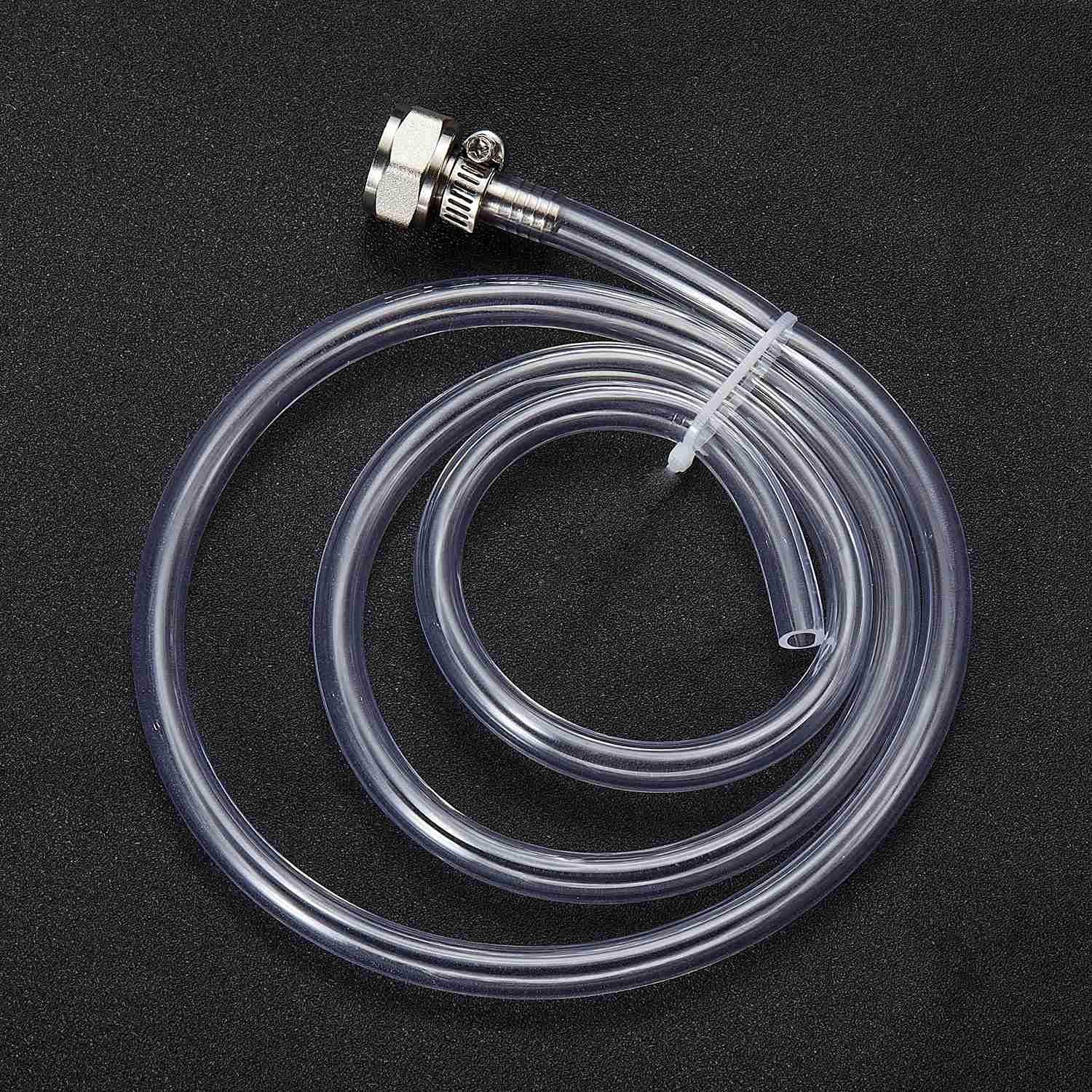 Draft Beer Line with Connectors,Part of Kegerator Kit,5 Feet-Clear Vinyl Tubing Hose 5/16